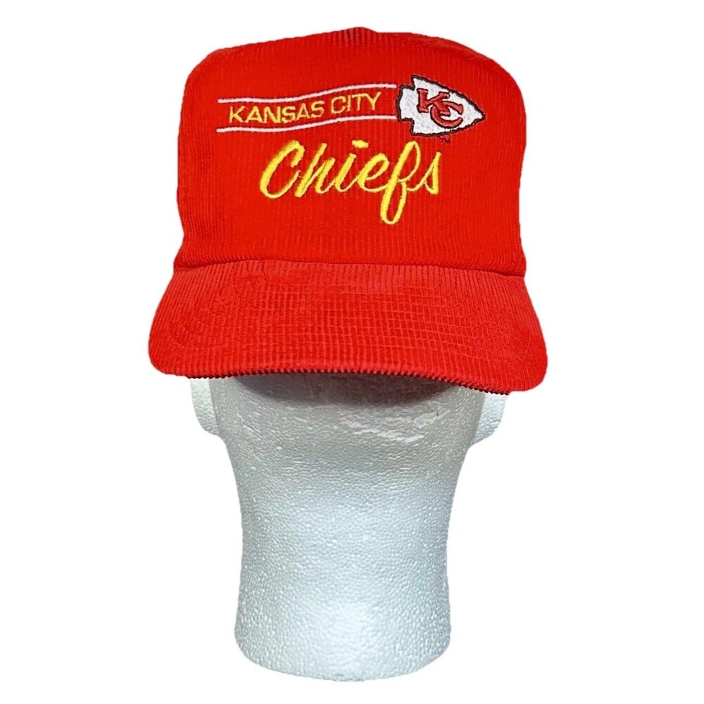 Vintage 80’s Kansas City Chiefs Corduroy SnapBack Hat By Annco
